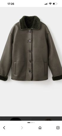 Warme Shearling Jacke im Oversize Look - perfekt für Winter