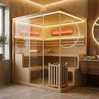 Traditionelle Sauna - Salzsauna PARMA Natur - 200x160x190cm