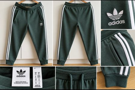 Pantalon Adidas Originals vert – Taille M – 3 bandes – Très 