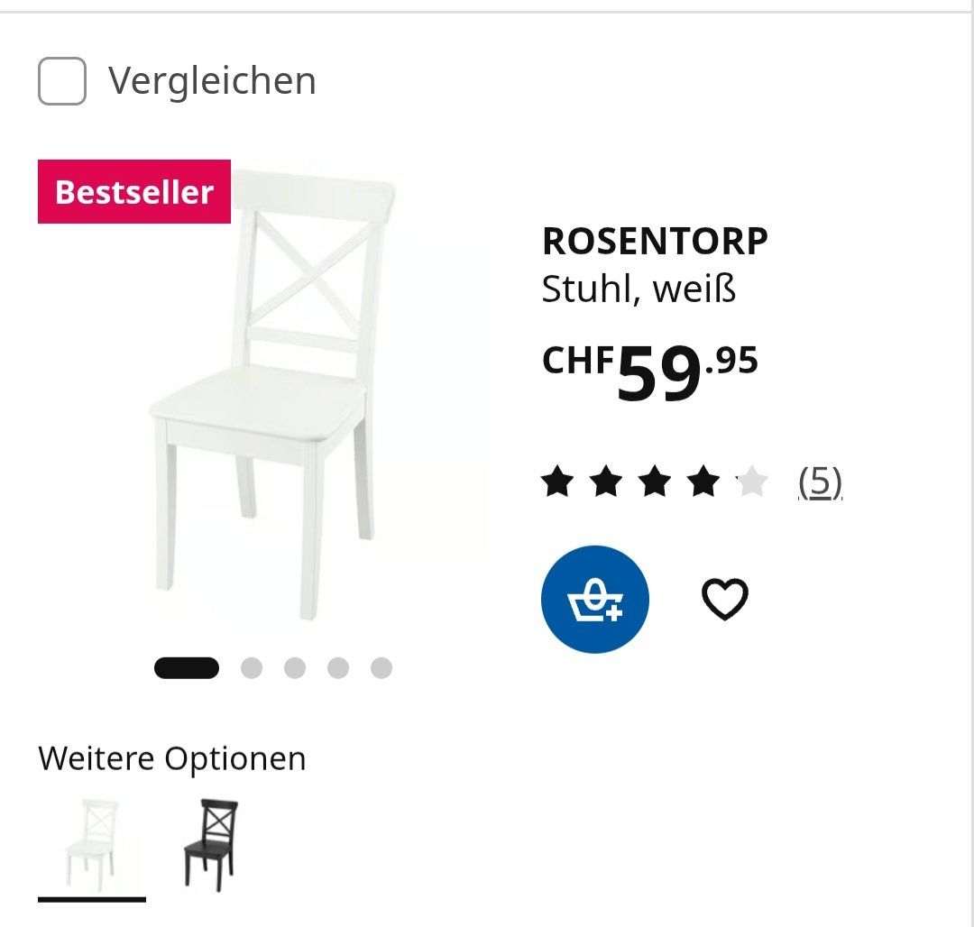 Ikea Sedie: 8 Esszimmerstühle von Ikea – Usato da Seuzach venduto da nad_5x2y 3