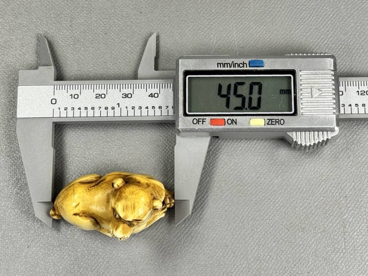 Figurines: 🐯 Netsuke ancien – Tigre couché – D'occasion à Fiez par Kirafinds 6