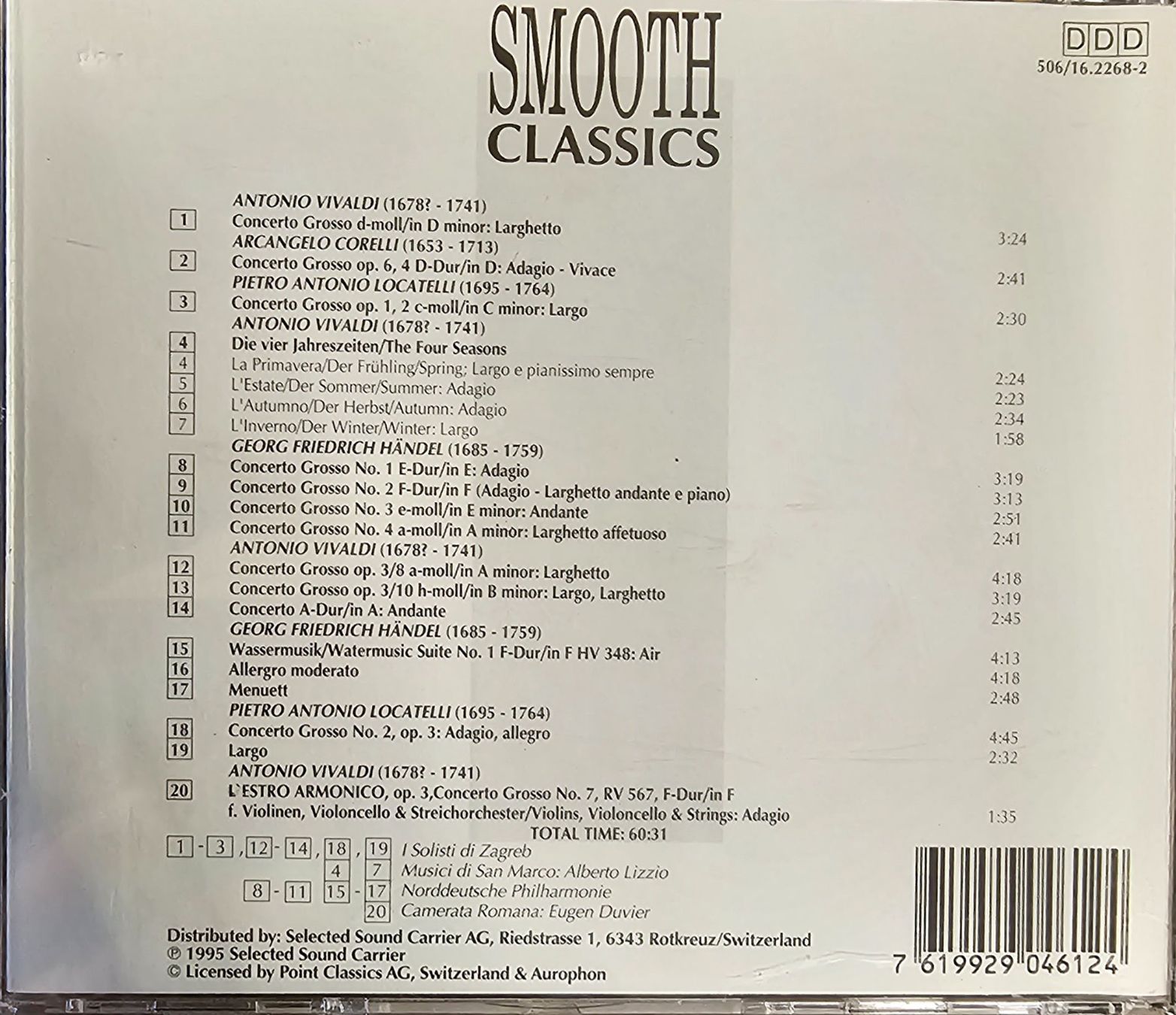 CD: Various – Concerti Grossi – Usato da Wahlen b. Laufen venduto da Cg10 1