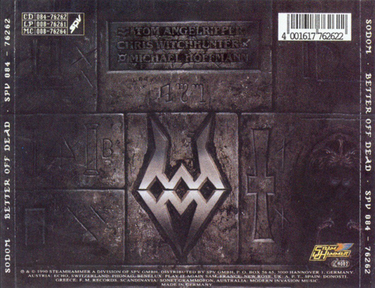 CD: Sodom – Better Off Dead – Usato da Brunnen venduto da Barfly5 1