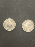 2 x -.50 Silber CH Jahr 1967