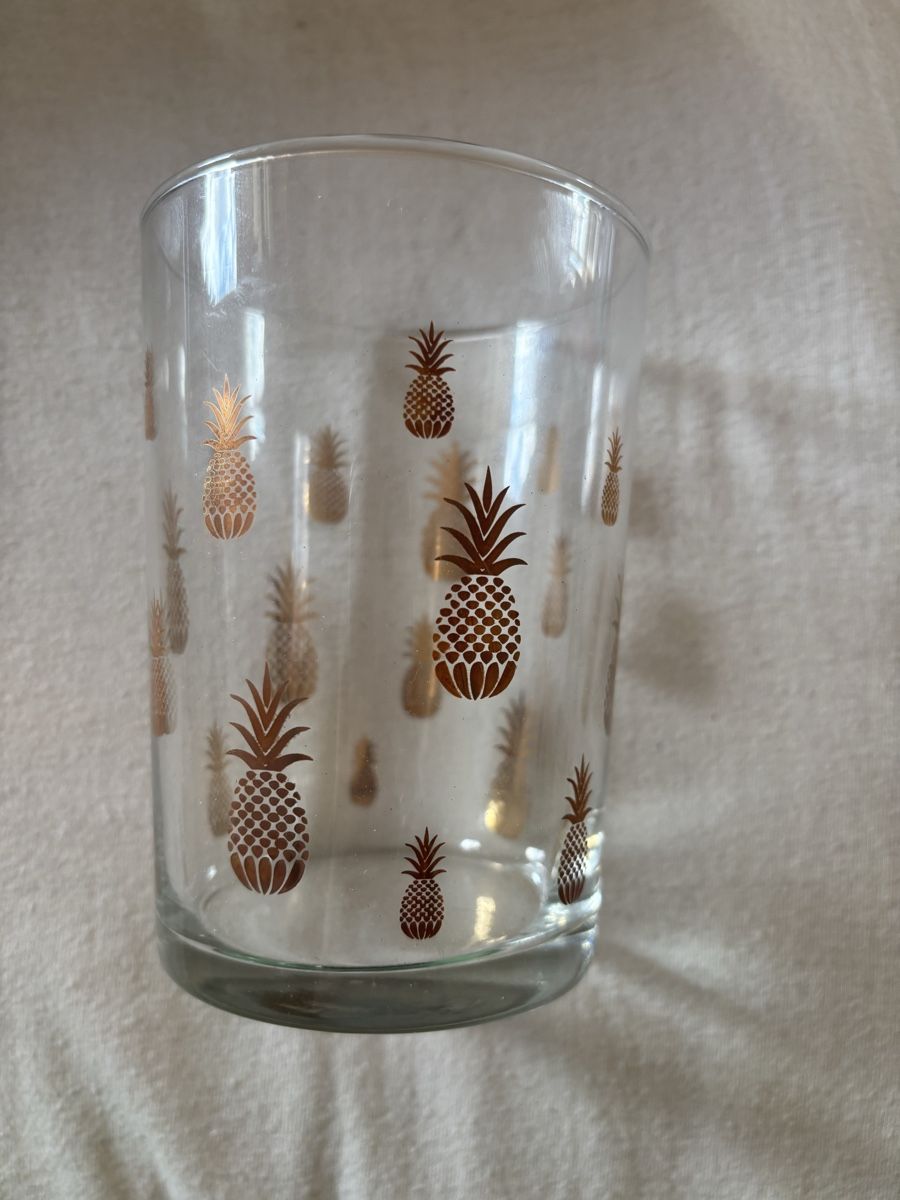 Bicchieri: Glas mit goldenen Ananas – Nuovo (secondo la descrizione) da Nürensdorf venduto da ali_qyh6 4
