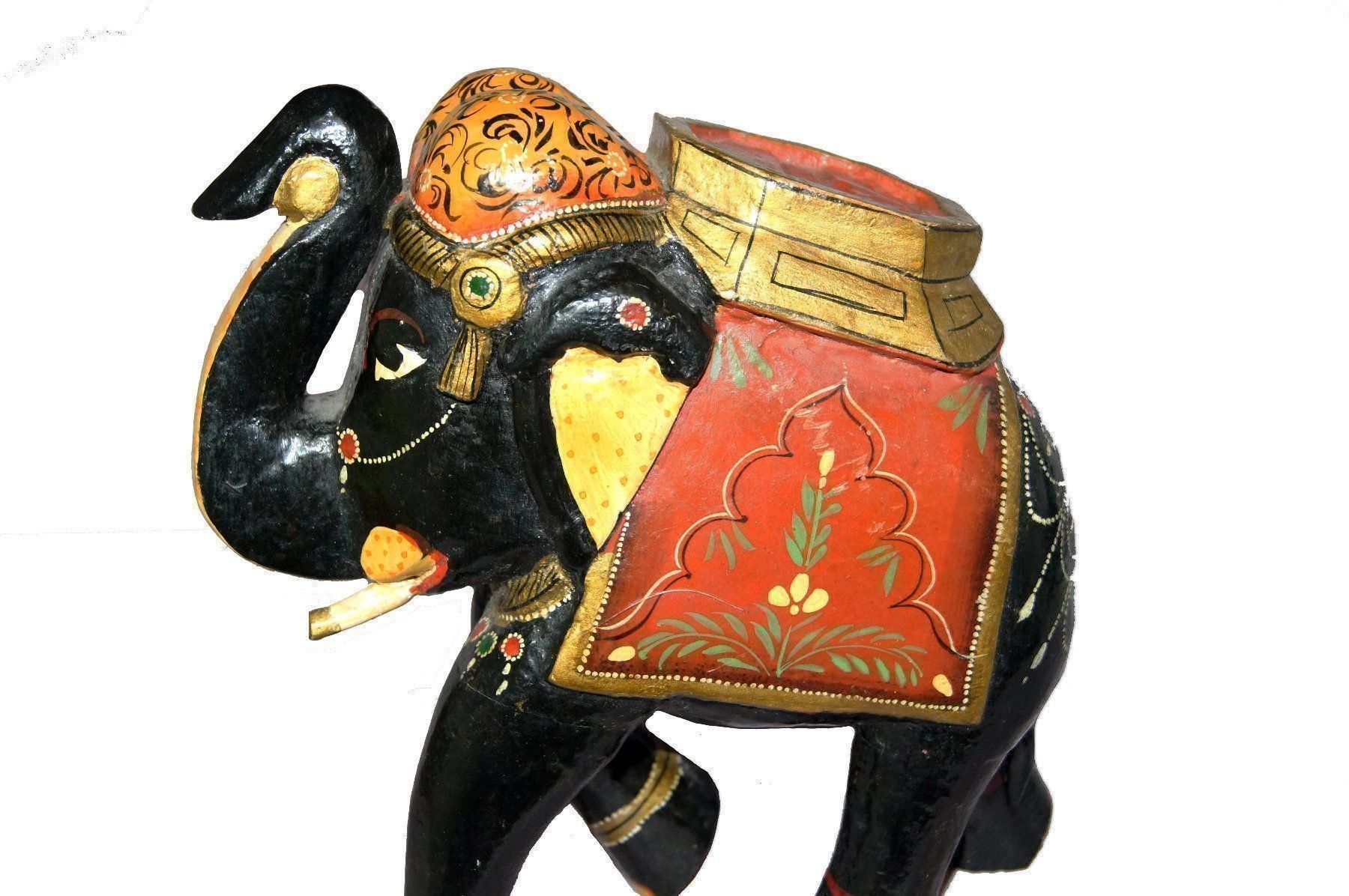 Figuren: Indischer Parade-Elefant bunt bemalt – Gebraucht aus Geroldswil von ARTEFACTO 6