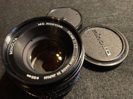 Minolta MD Rokkor 50mm f1.7 Objektiv