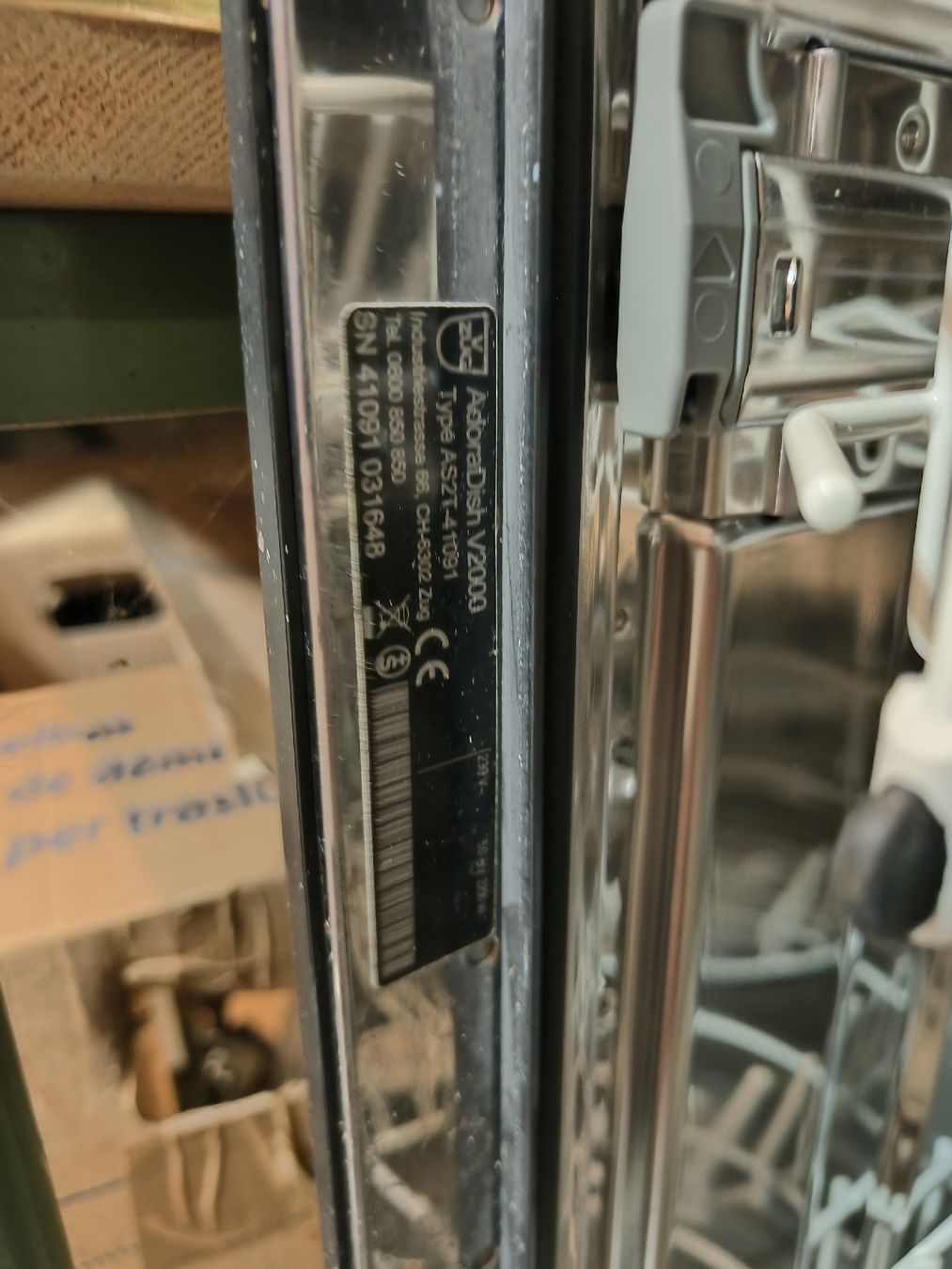 Lavastoviglie: Vzug Adora dish V2000 Geschirrspüler – Usato da Horgen venduto da Joel038 3
