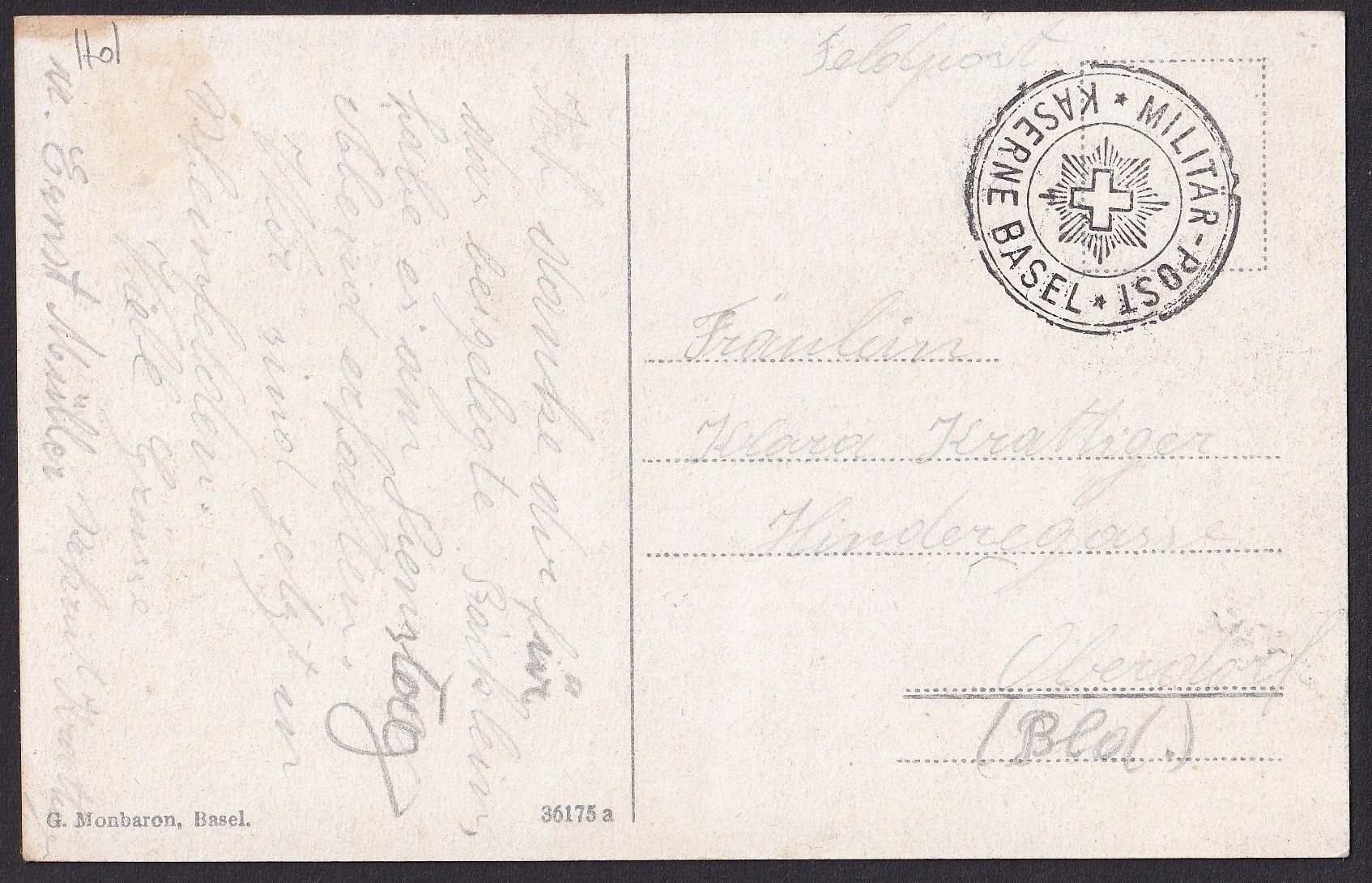 Cartoline postali: Rheinfelden Teilansicht mit Schiff Feldpoststempel – Usato da Olten venduto da clotaldi 1