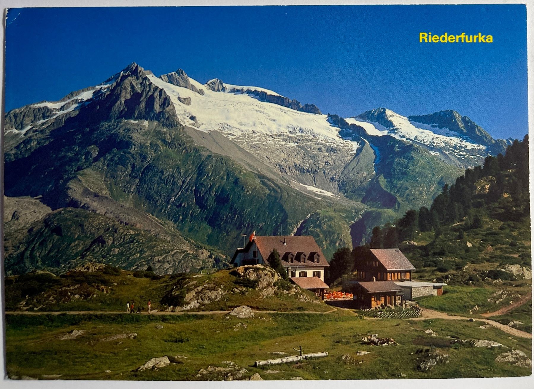 Cartoline postali: RIEDERFURKA - Hôtel – Usato da Lutry venduto da Ediego