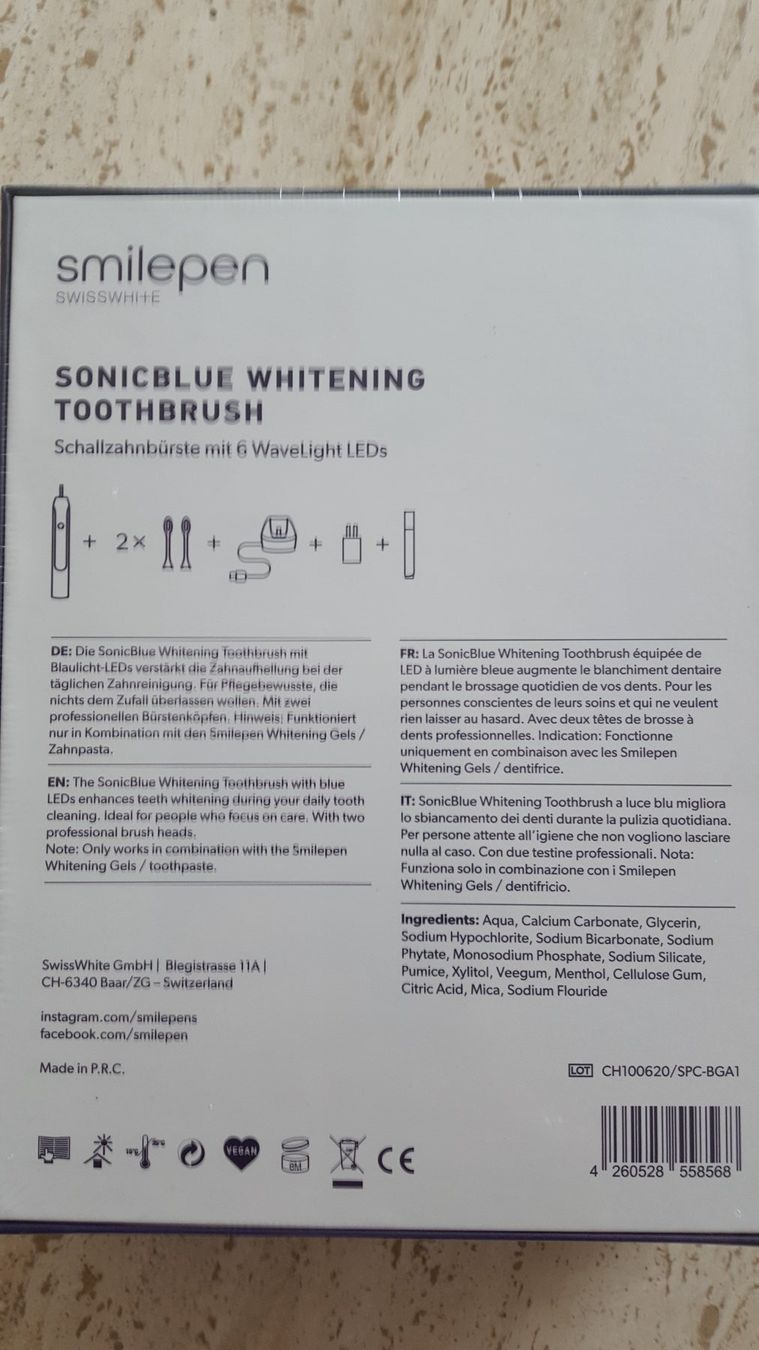 Cura dei denti: Schallzahnbürste Sonicblue neu – Nuovo e nell'imballaggio originale da Reinach venduto da 3Guggerli 2