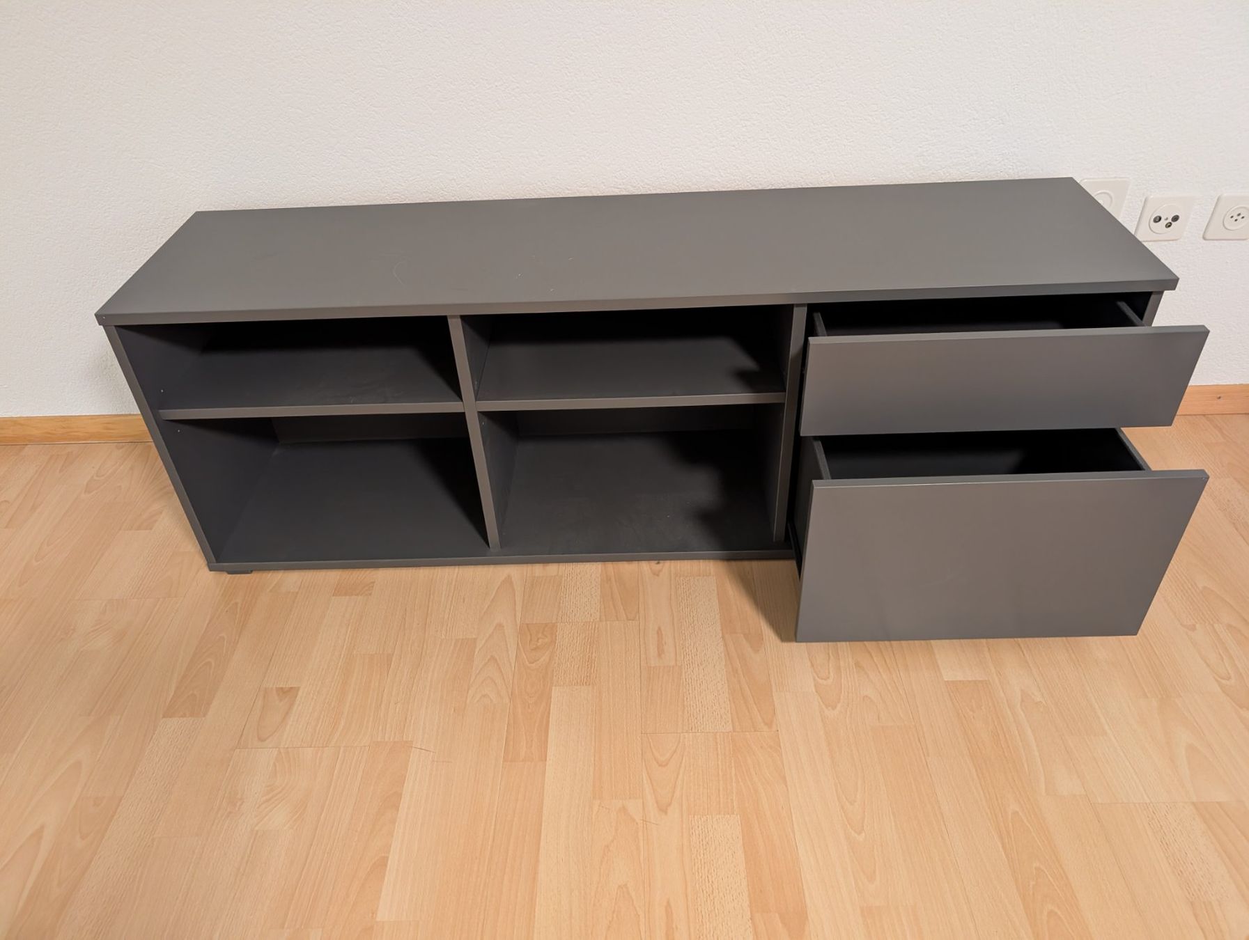 Ikea Mobili TV: Sideboard grau 2 Schubladen offene Fächer neuwertig – Usato da Tann venduto da gma_rh5f 1