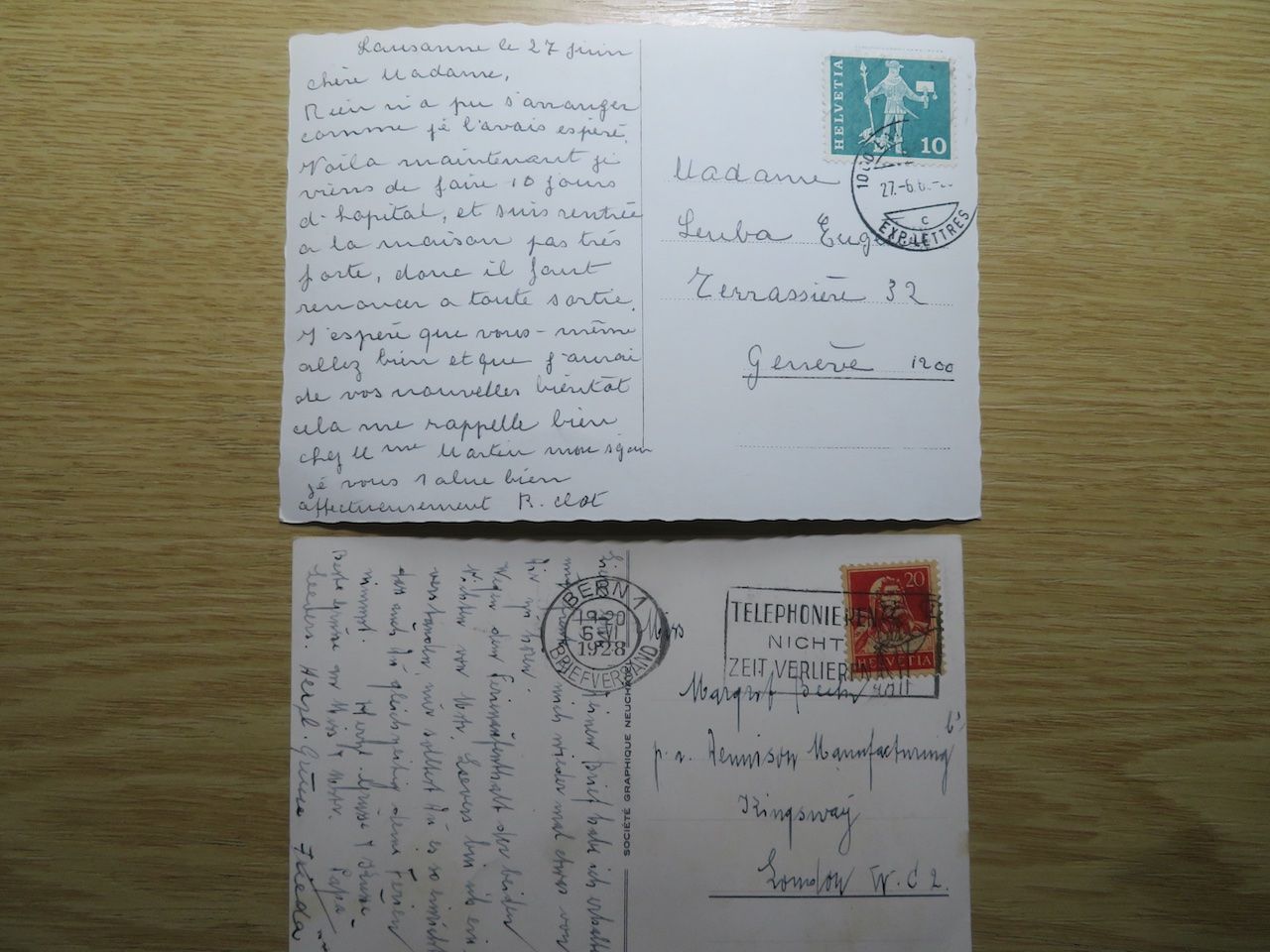 Cartoline postali: Clarens 2 Ansichtskarten 1928 + 1968? – Usato da Spreitenbach venduto da heitersberg54 3