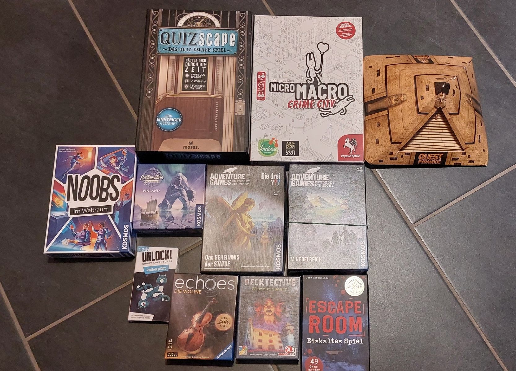 Giochi: Riesen Escape/Rätselspiele Set, gratis Versand – Usato da Dozwil venduto da strubiottca