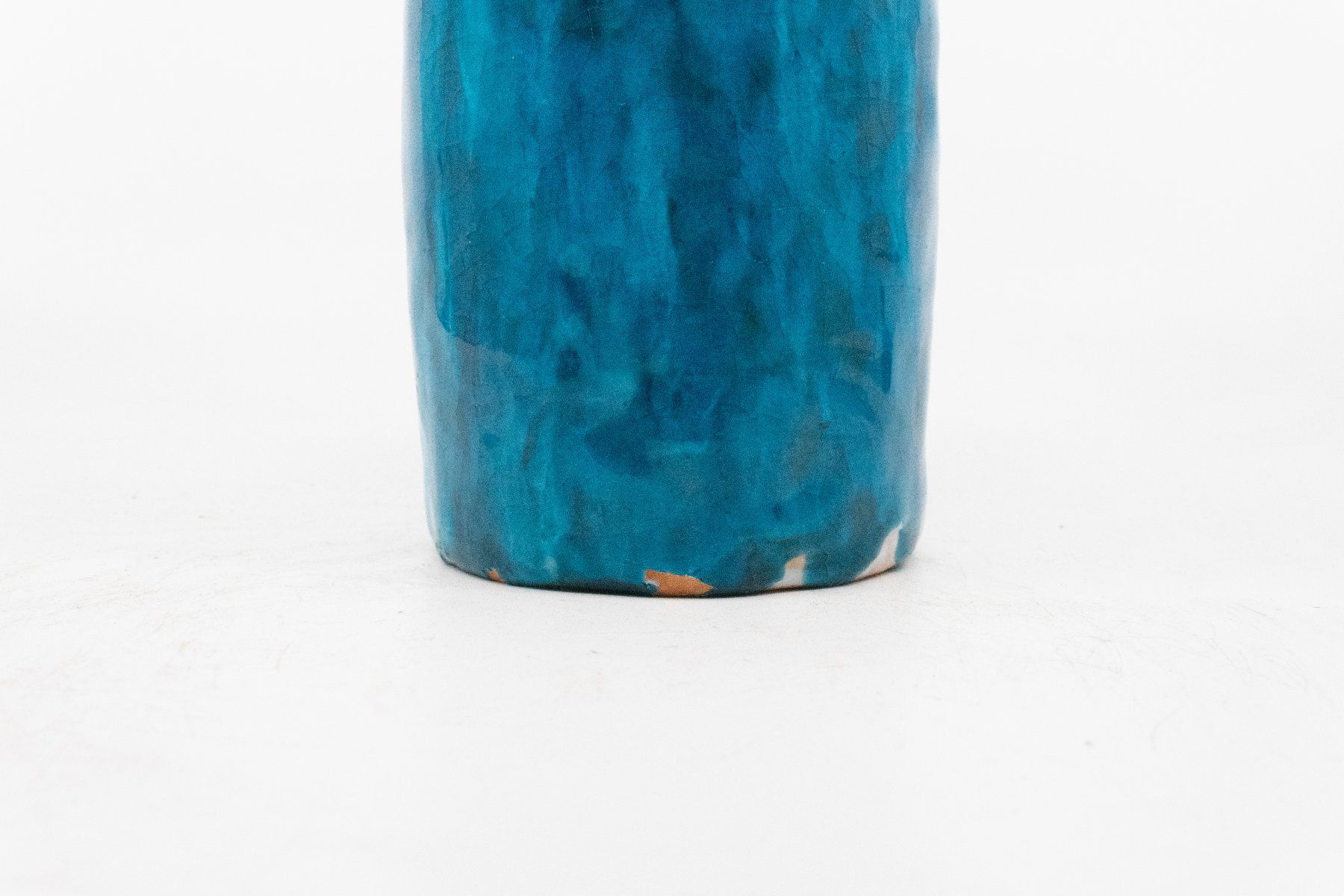 Vasen & Gefässe: Blaue Vase aus Keramik / ca. 22 cm – Gebraucht aus Zürich von ZuercherBrockenhaus 3