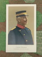 Postkarte Kommandant der 1. Division, Oberstdivisionär Borna
