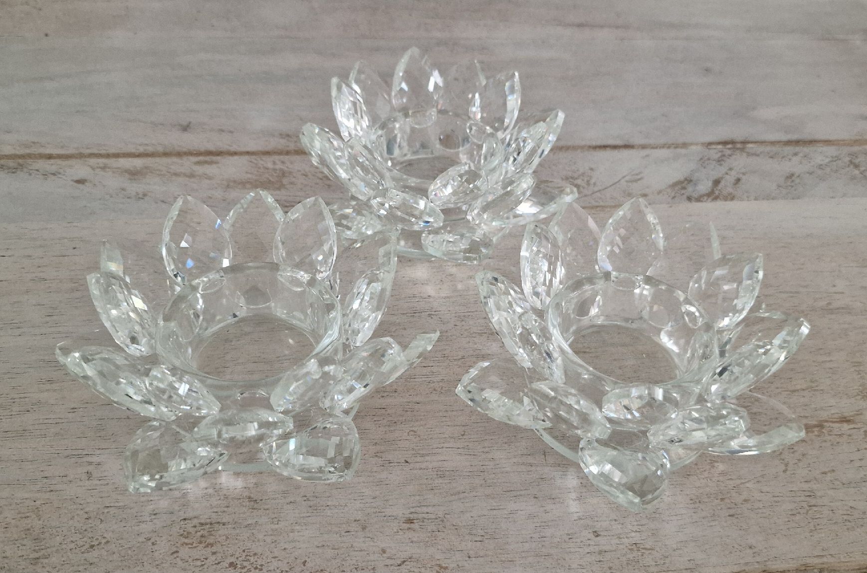 Portacandele: Teelichthalter Blumenform 3 Stk. ca. 9cm Neu – Usato da Suhr venduto da Sbume 1