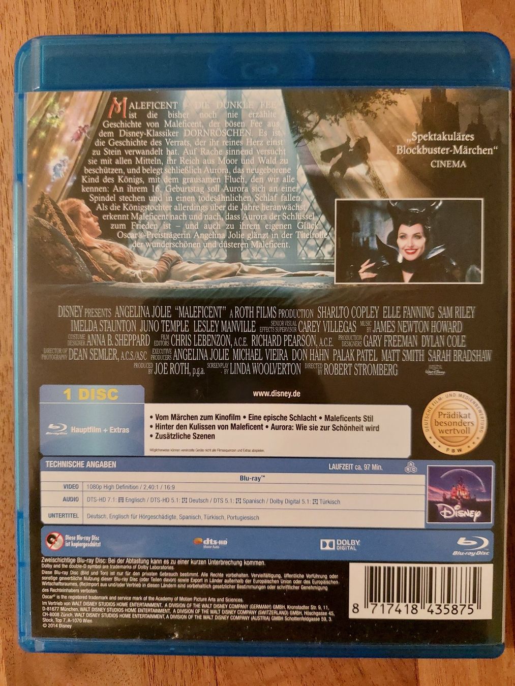 Alle DVDs: Blu Ray - Maleficent / Die Dunkle Fee – Gebraucht aus Rheinfelden von FilmAuktion 1