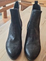 Schwarze Wildleder Gr. 39 Made in Italien.