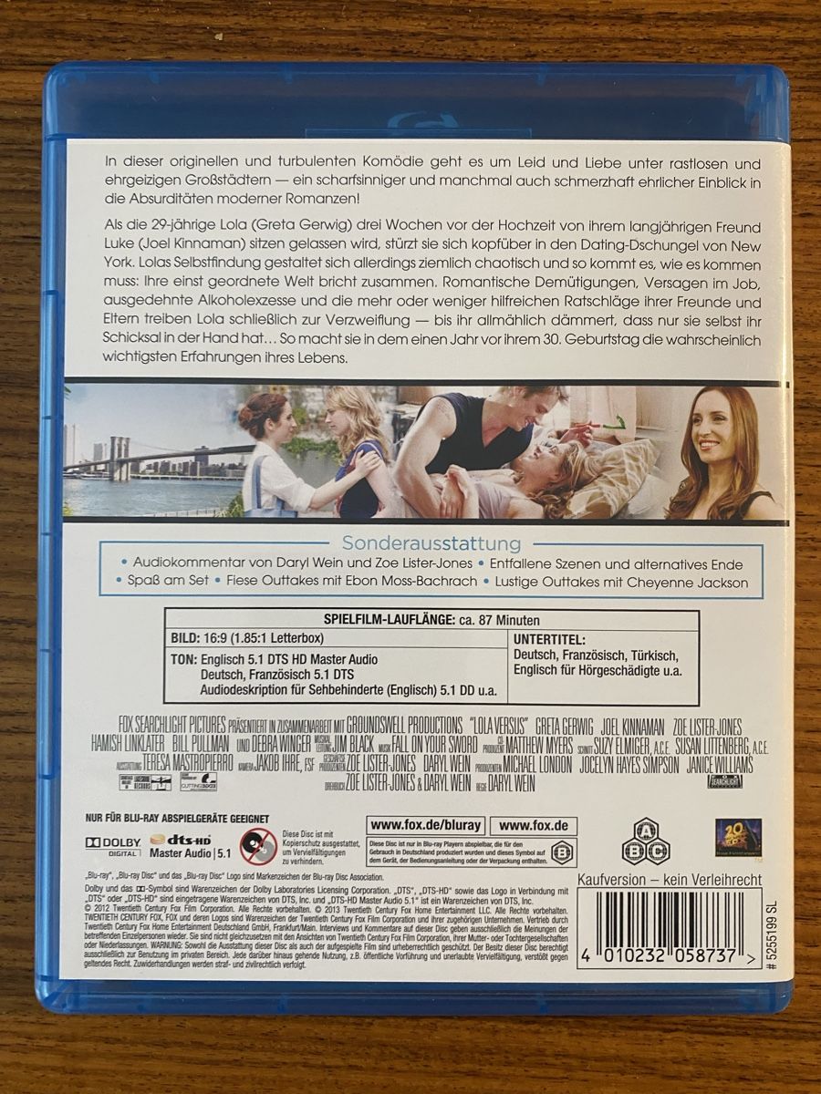 Tutti i DVDs: Lola gegen den Rest der Welt (Blu-ray) – Usato da Rüschlikon venduto da Granulat204 1