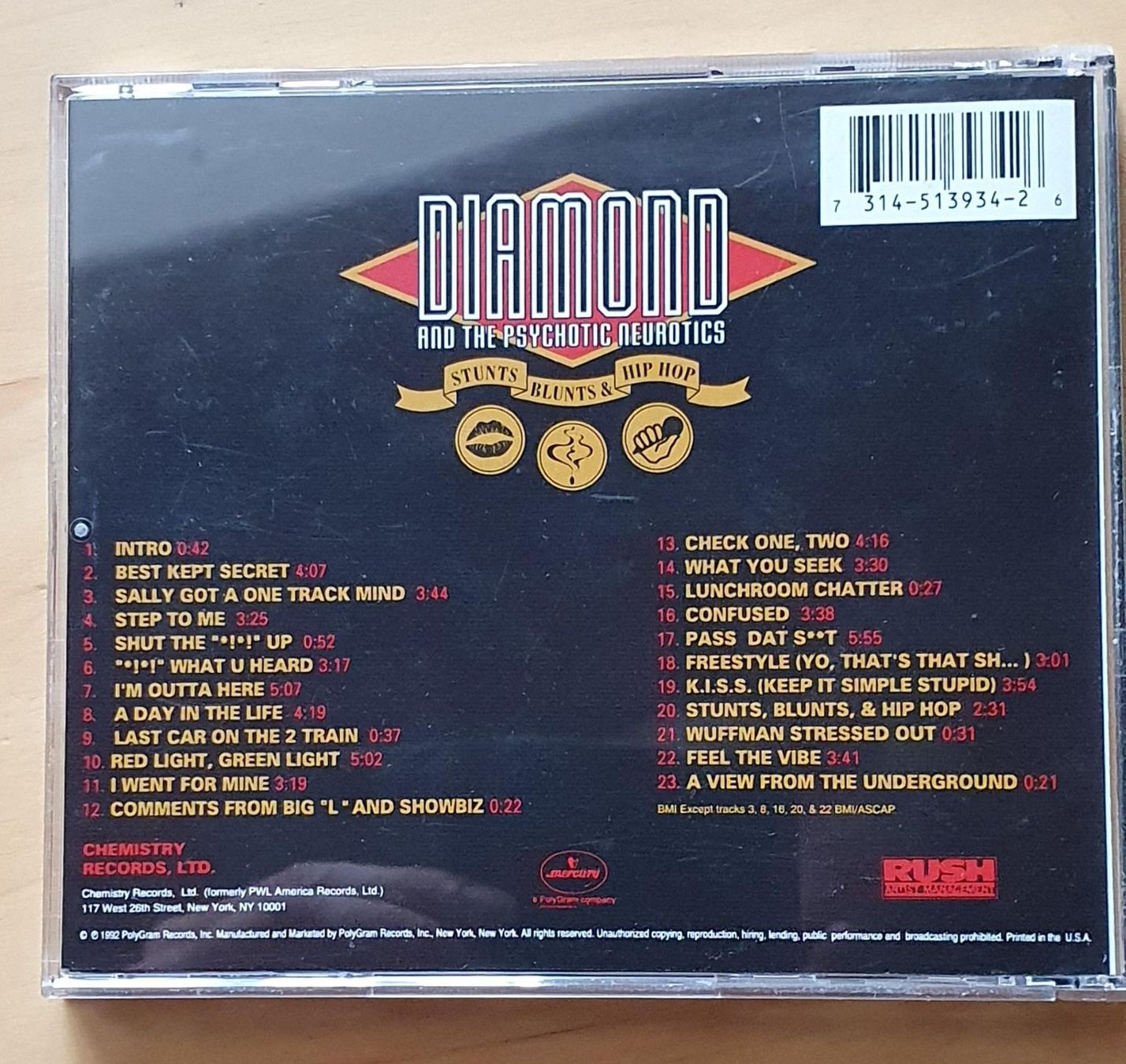CD: Diamond D - Stunts, Blunts & Hip Hop – Usato da Romainmôtier venduto da Iguazu12 1