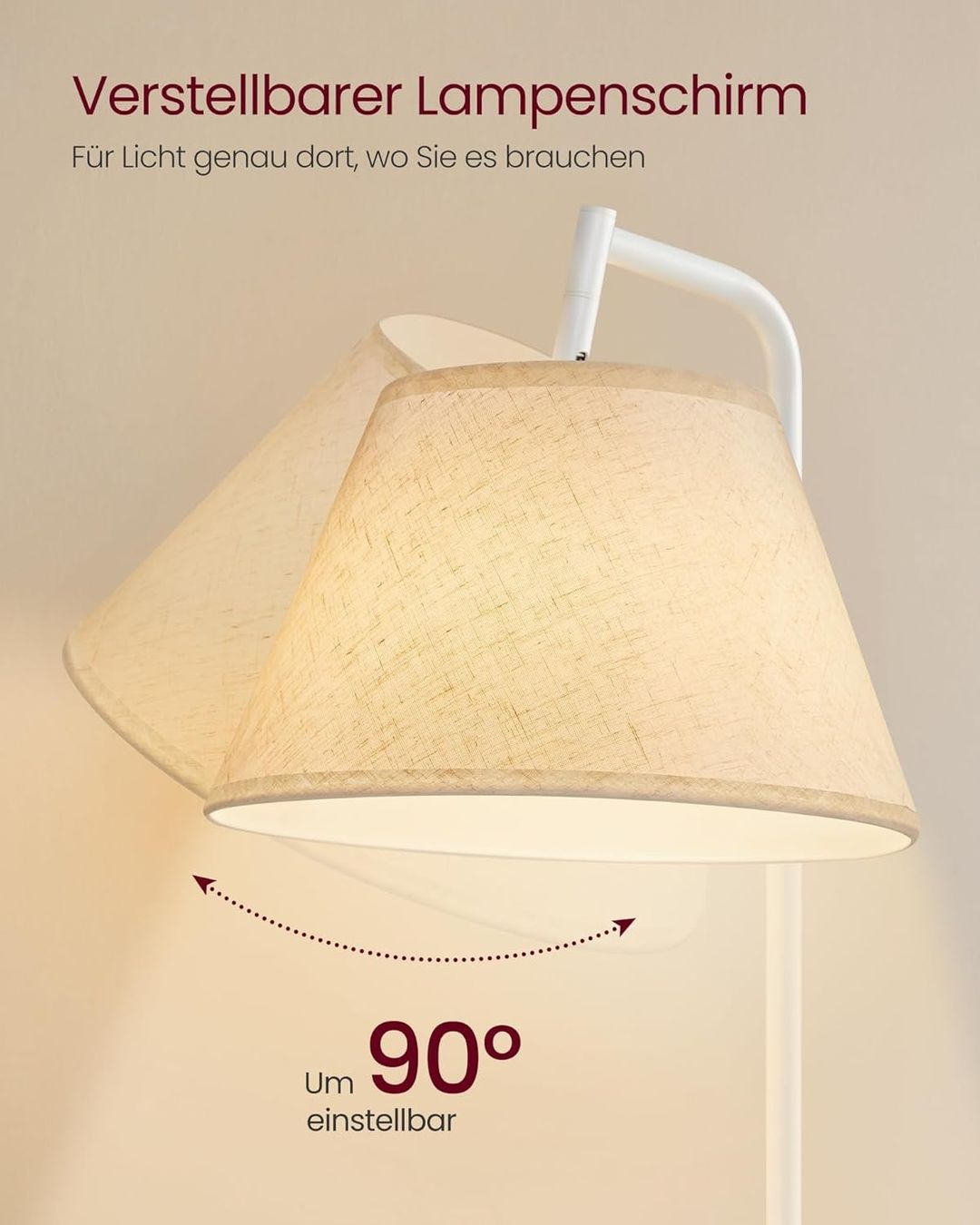 Lampade: Stehlampe mit 3 Ablagen, Standleuchte – Nuovo e nell'imballaggio originale da Gränichen venduto da omniadeals 4