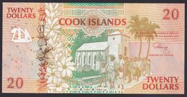 Cook Islands 20 Dollars 1992
