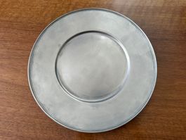 Zinn Teller rund 30 cm guter Zustand