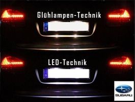 Kennzeichenbeleuchtung LED Subaru