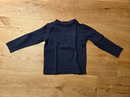 Langarmshirt Gr. 104 (dunkelblau)