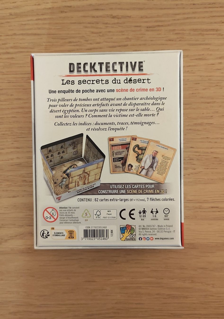 Giochi: Decktective - Les secrets du désert - jeu d'enquêtes – Usato da Genève venduto da syl_8xz9 1