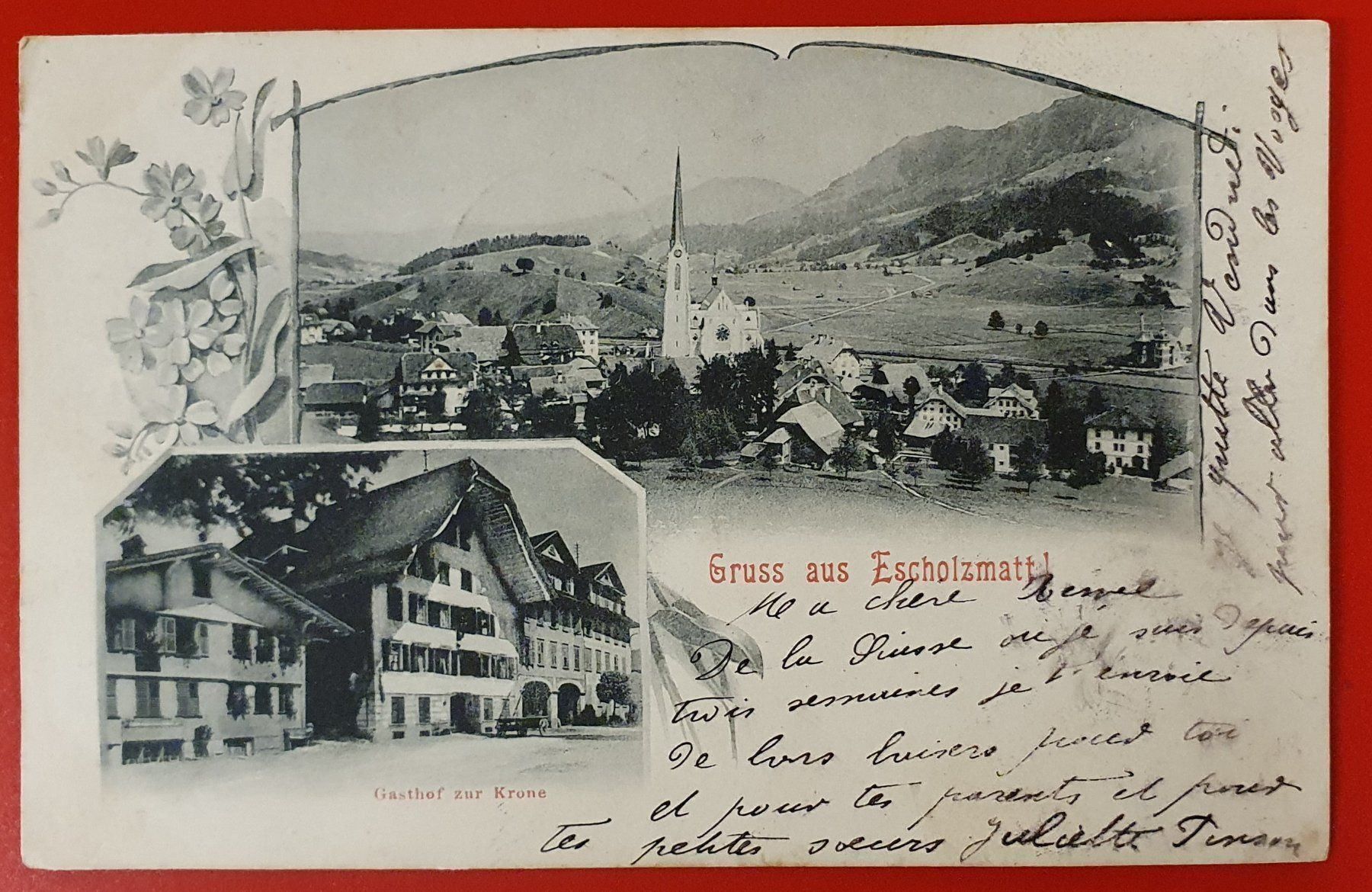 Cartoline postali: Gruss aus Escholzmatt 1902 – Usato da Kreuzlingen venduto da Rschweiz1