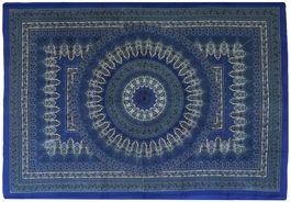 Strandtuch Mandala aus Baumwolle, als Decke Vorhang Deko