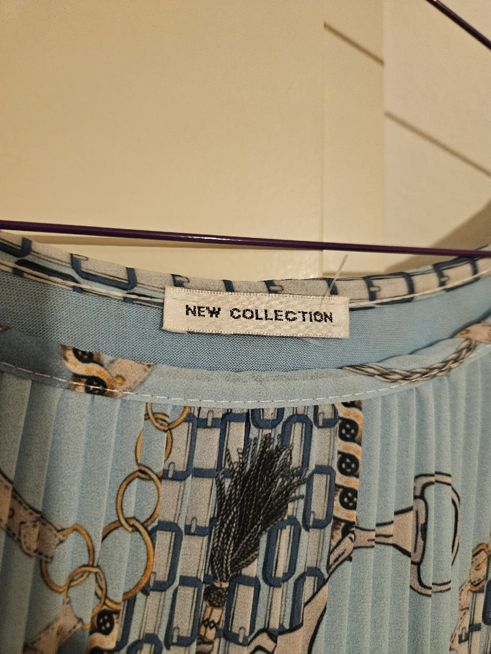Blusen: Chemisier New Collection bleu élégant, taille L – Neu (gemäss Beschreibung) aus Mühleberg von Eliboub 1