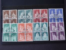 Kleine 4er Block Sammlung mit FDC Stempel.   B1509J