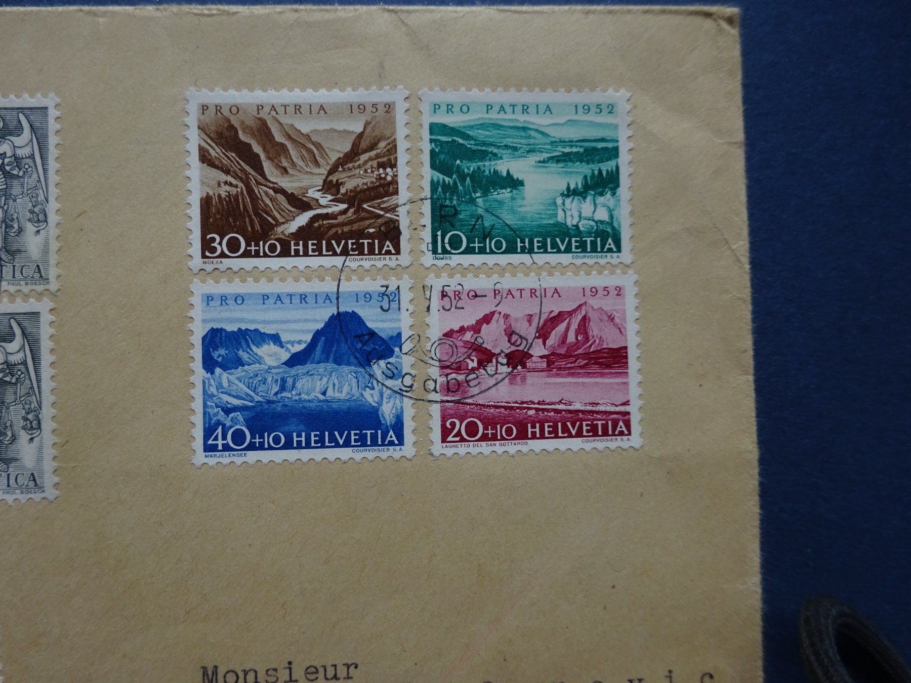 Tous les timbres: 1952 Pro Patria FDC BERN – D'occasion à Appenzell-Steinegg par adi1975 3