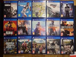PS4 Spiele Sammlung (15 Stk.)neuwertig