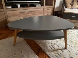 Table basse grise - 90(L)x50(l)x37(h) - livraison Lausanne