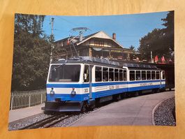 Postkarte Glion - Rochers de Naye Zahnradtriebwagen Bhe 4/8