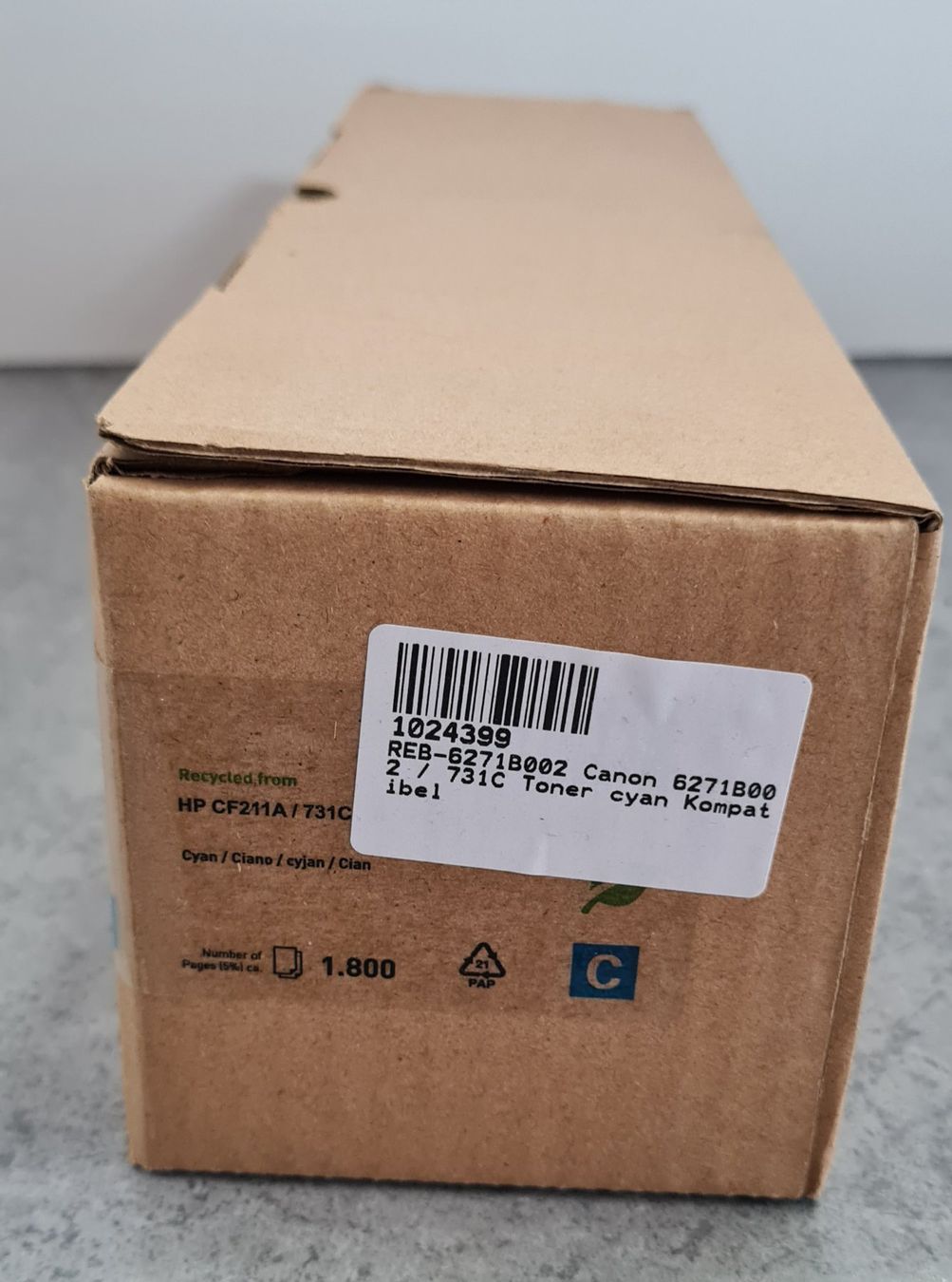 Canon Cartucce per stampanti & toner: Canon Toner cyan Kompatibel – Nuovo e nell'imballaggio originale da Bättwil venduto da paul74 1