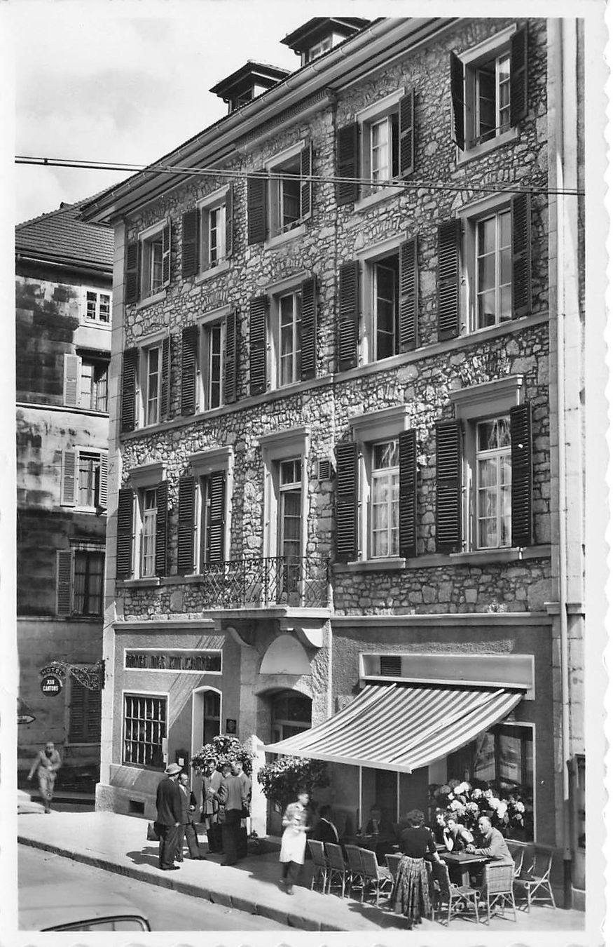 Ansichtskarten: St. Jmier hotel des 13 cantons – Gebraucht aus Biasca von Blenio71