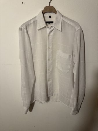 Leichte Sommerbluse weiss, Grösse L