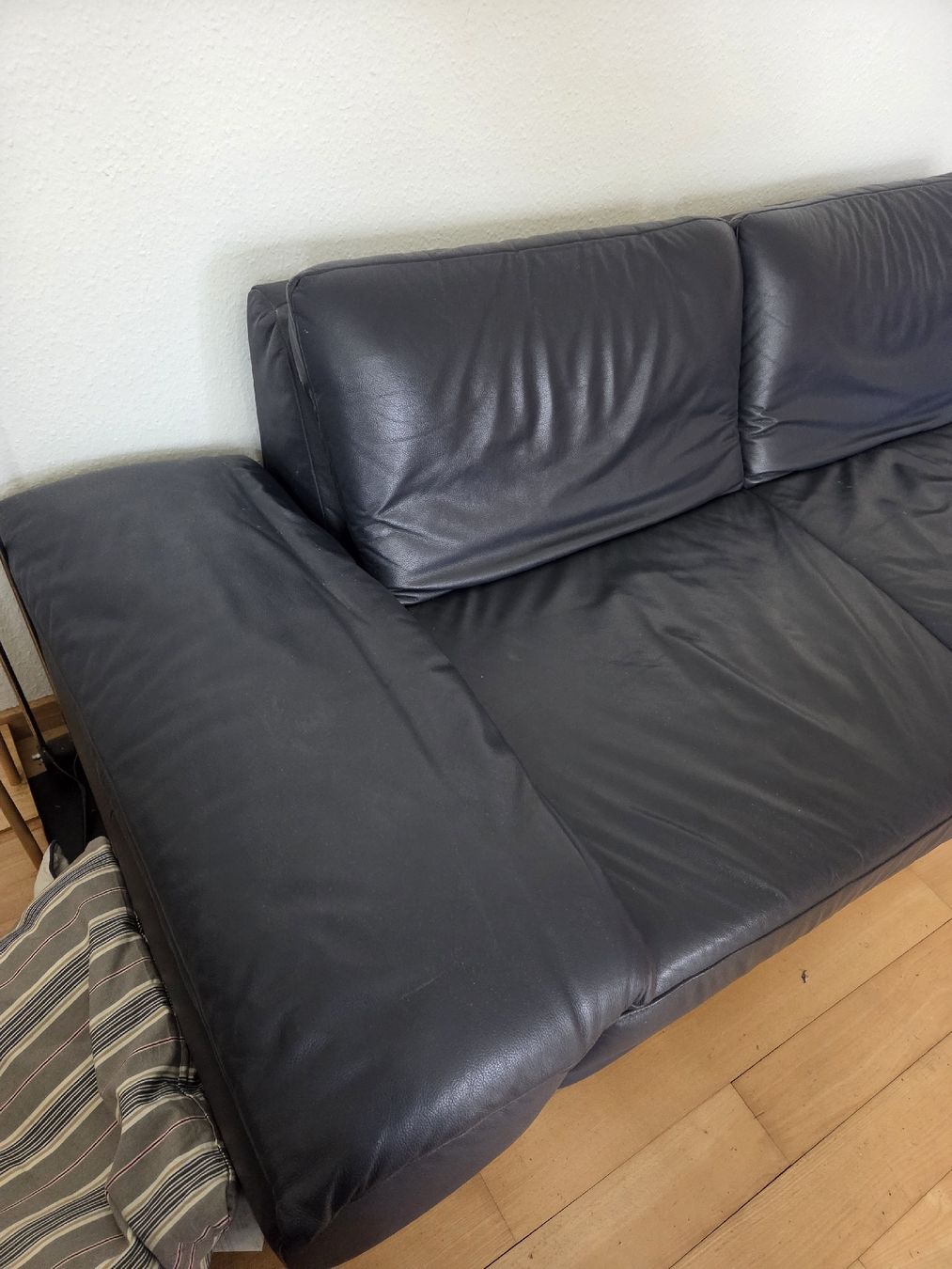 Divani: dunkelblaues Ledersofa – Usato da Wädenswil venduto da Greatstuff 4