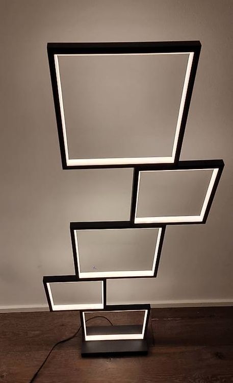 trio-led-stehleuchte-geometrie-geometrisches-highlight-gebraucht