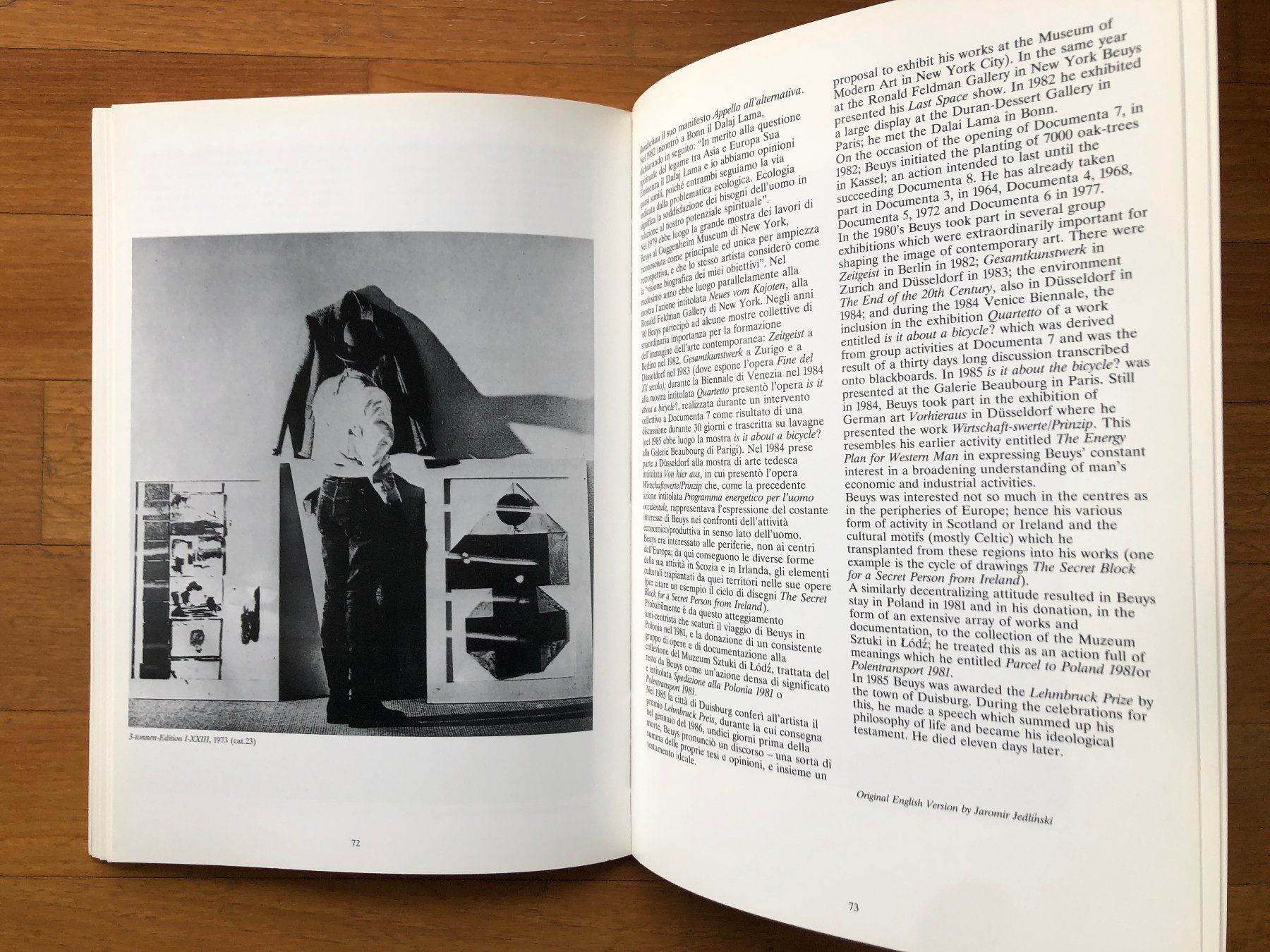 Libri: Kunst Buch: JOSEPH BEUYS - Polentransport 1981 – Usato da Lugano venduto da gio.yo 7