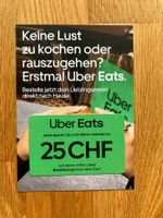 Uber Eats Gutschein CHF 25 für Neukunden