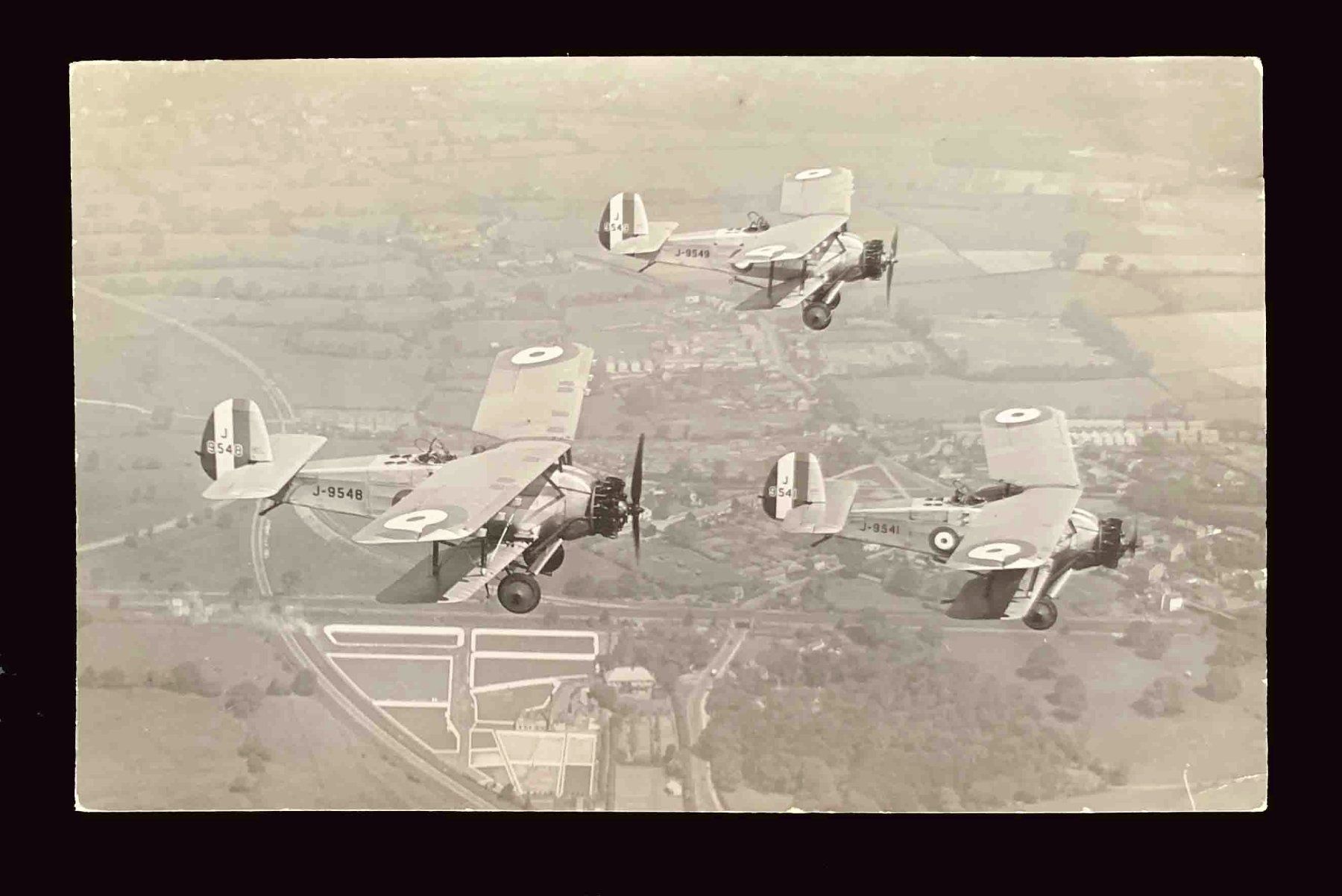Cartoline postali: AK Three Armstrong Whitworth Atlas – Usato da Goldau venduto da artelier1