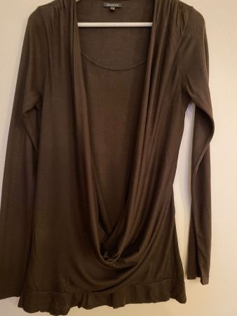 Stretch-Shirt, Braun, Gr. 38