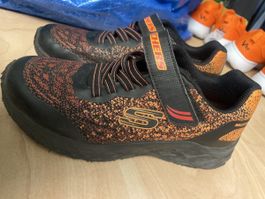 Skechers Kinder Schuhe Grösse 34, Orange/Schwarz🔹