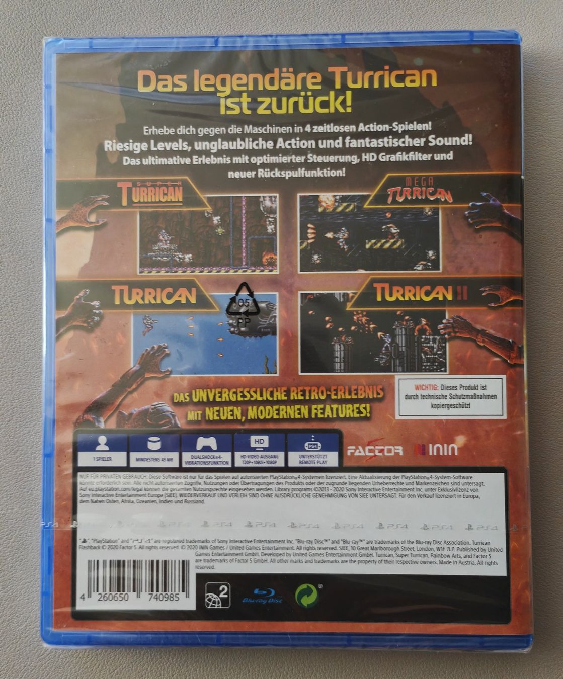Giochi: Turrican Flashback Playstation 4 PS4 NEU TOP / SEALED – Nuovo e nell'imballaggio originale da Bern venduto da breesell321 1